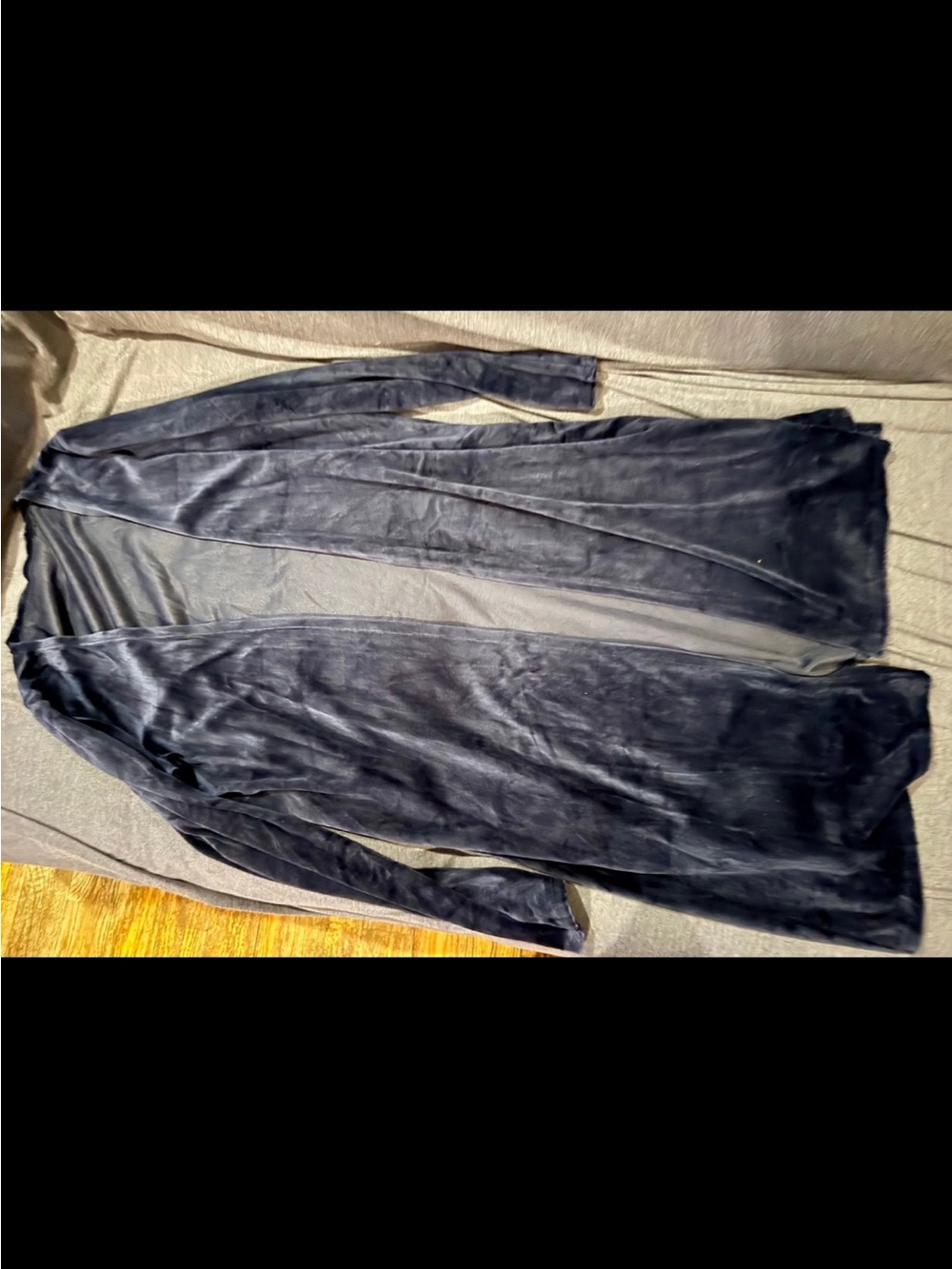 Women’s Navy Blue Velvet set -cardigan with pants size 2X